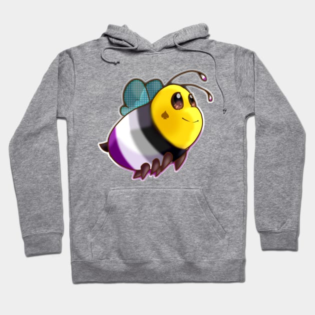 Asexual bee Hoodie by Zorveechu